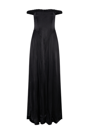 Coco Dropped Waist Maxi Dress - Black