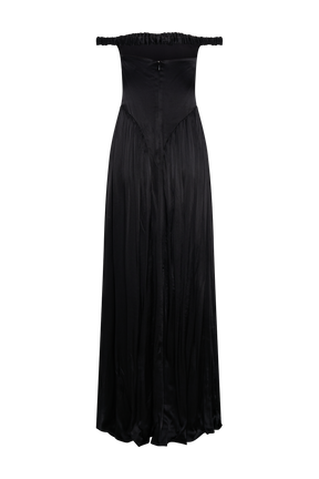 Coco Dropped Waist Maxi Dress - Black