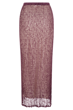 Cordelia Knit Maxi Skirt - Mauve