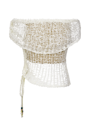 Cordelia Off Shoulder Knit Top - Ivory