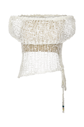 Cordelia Off Shoulder Knit Top - Ivory