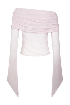 Dahlia One Shoulder Top - Pale Pink