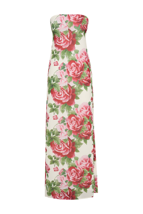 Ella Strapless Chiffon Maxi Dress - Sonia Rose Print
