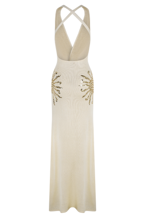 Ellington Knit Maxi Dress With Sequin - Ivory