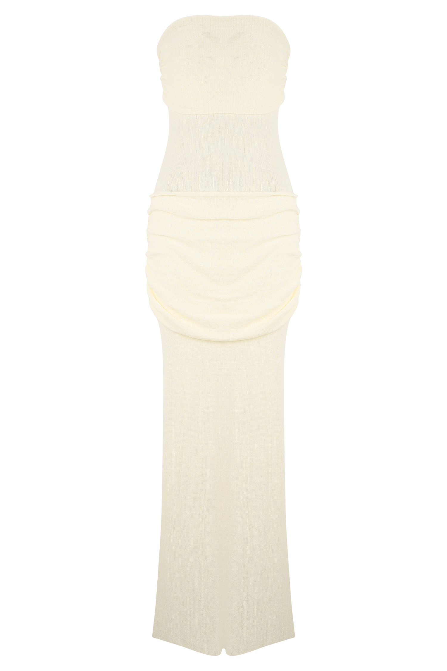 Elora Strapless Knit Maxi Dress - Ivory