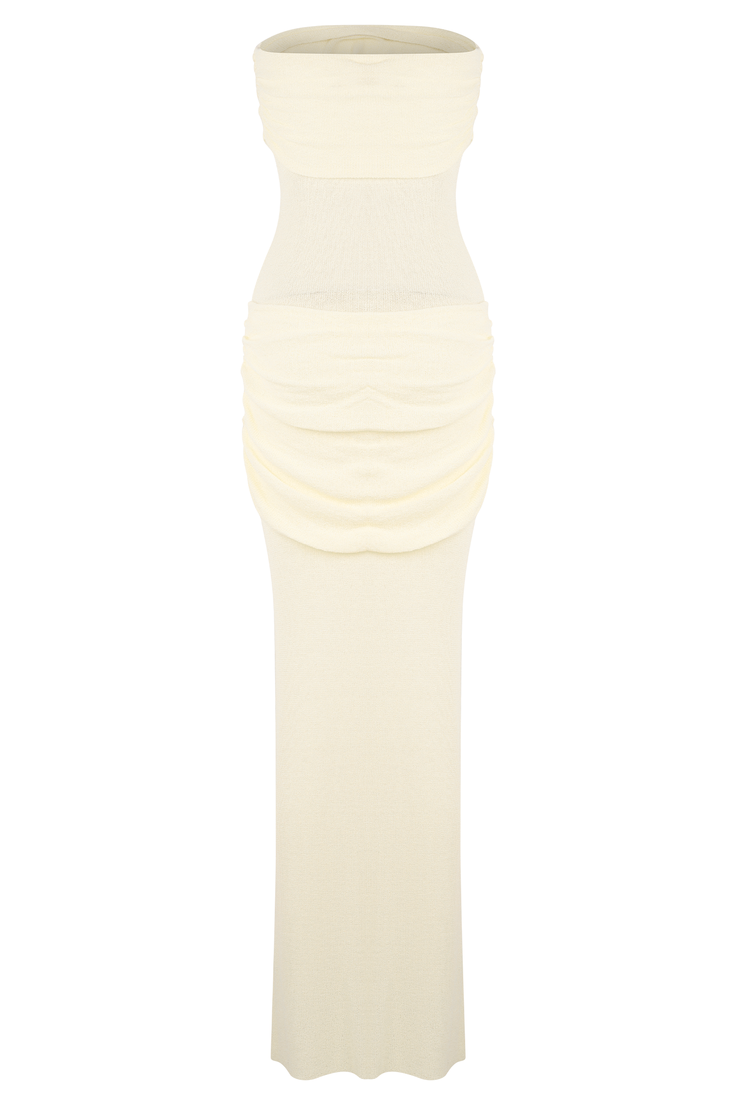 Elora Strapless Knit Maxi Dress - Ivory