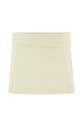 Fallon Denim Micro Mini Skort - Stone Wash