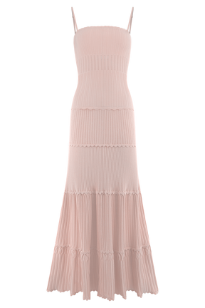 Finley Pointelle Knit Maxi Dress - Baby Pink