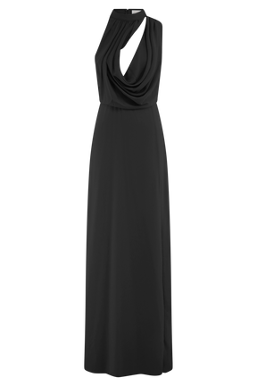 Galia Cowl Neck Maxi Dress - Black