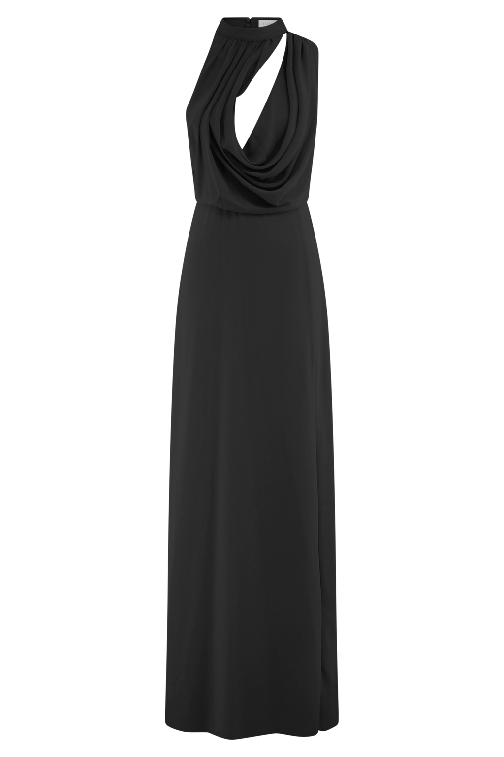 Galia Cowl Neck Maxi Dress - Black