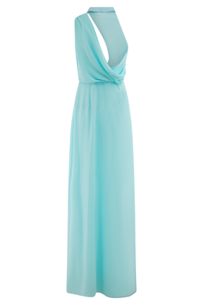 Galia Cowl Neck Maxi Dress - Lagoon