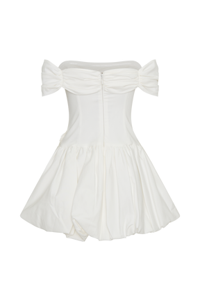 Giovanna Off Shoulder Mini Dress - White