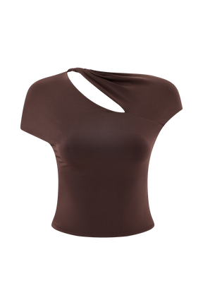 Haven Slinky Twist Top - Chocolate