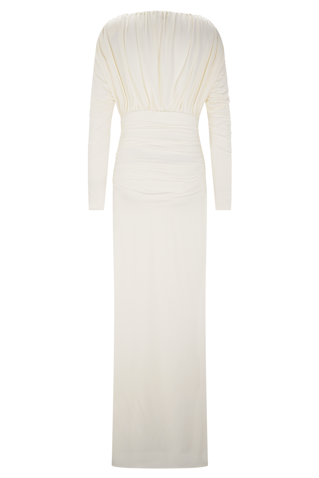 Hayden Long Sleeve Plunge Maxi Dress - Ivory