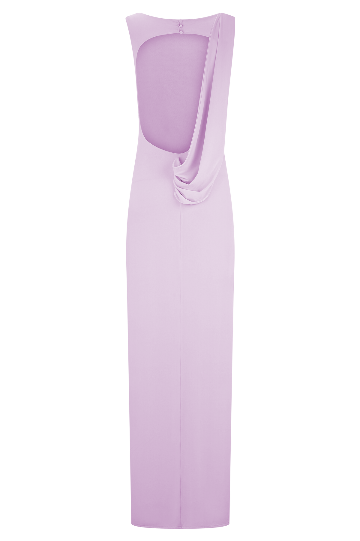 Henley Slinky Drape Maxi Dress - Baby Pink