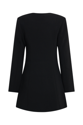 Hurley Long Sleeve Blazer Mini Dress - Black