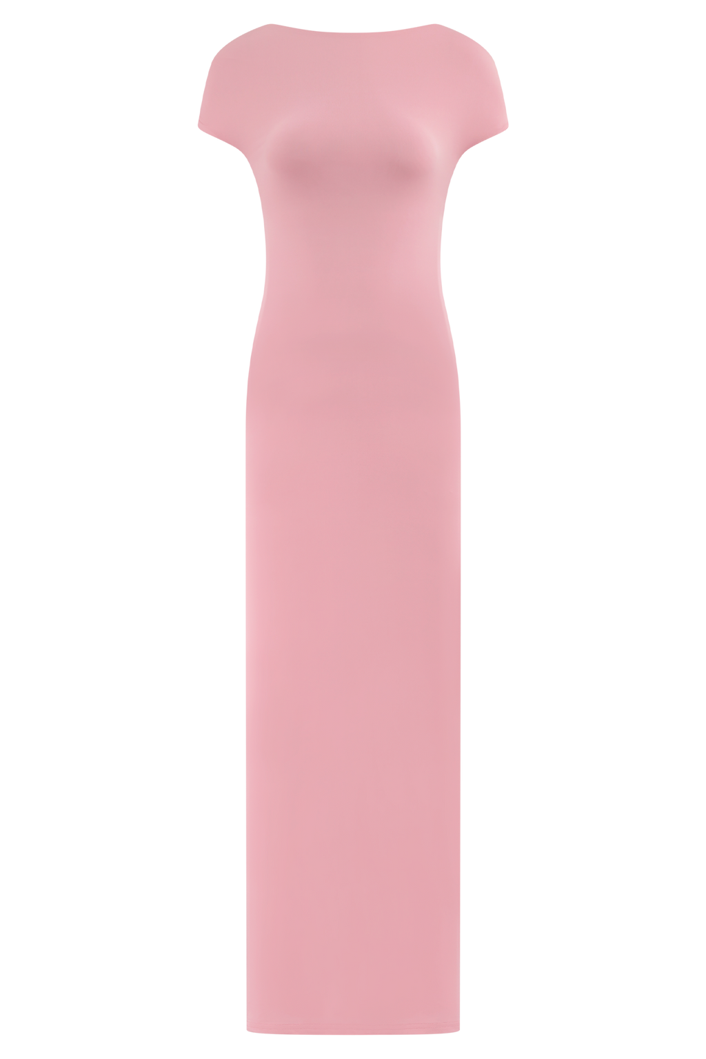 Imogen Off Shoulder Slinky Maxi Dress - Candy Pink
