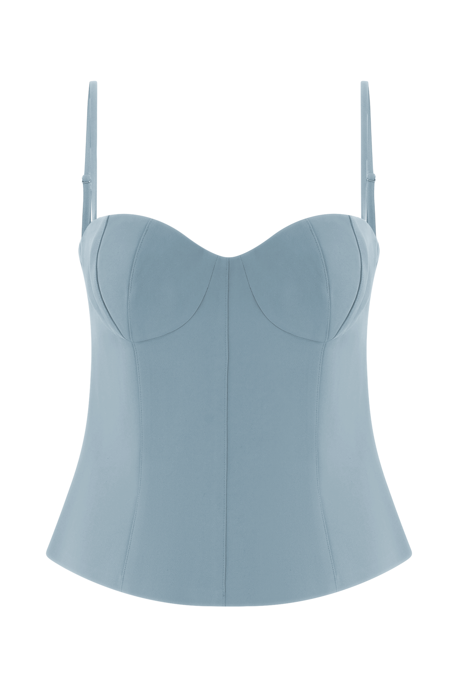 Jaime Spaghetti Strap Suiting Top - Ocean Blue