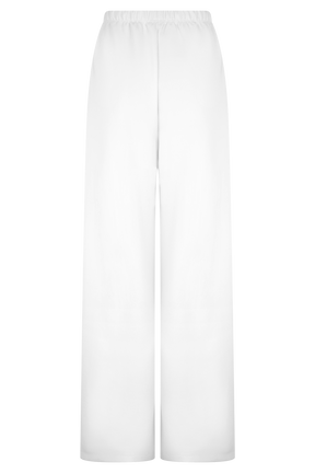 Janayia Cotton Wide Leg Pants - White