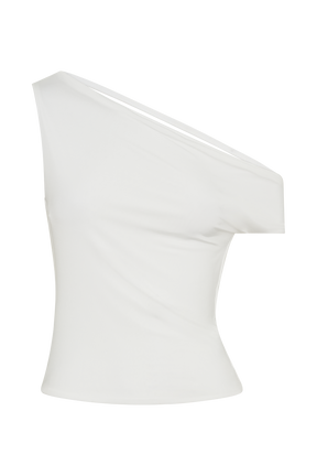 Kacey Slinky Off Shoulder Top - White