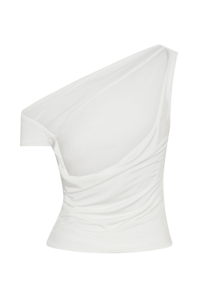 Kacey Slinky Off Shoulder Top - White