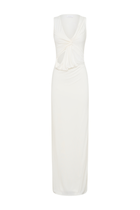 Kassidy Peached Jersey Maxi Dress - Ivory