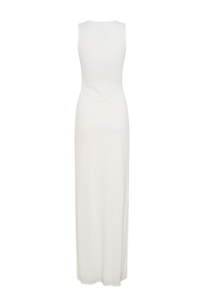Kassidy Peached Jersey Maxi Dress - Ivory