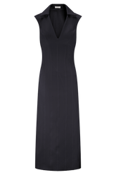 Keagan Sleeveless Midi Dress - Black