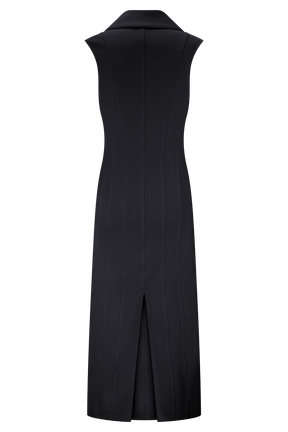 Keagan Sleeveless Midi Dress - Black
