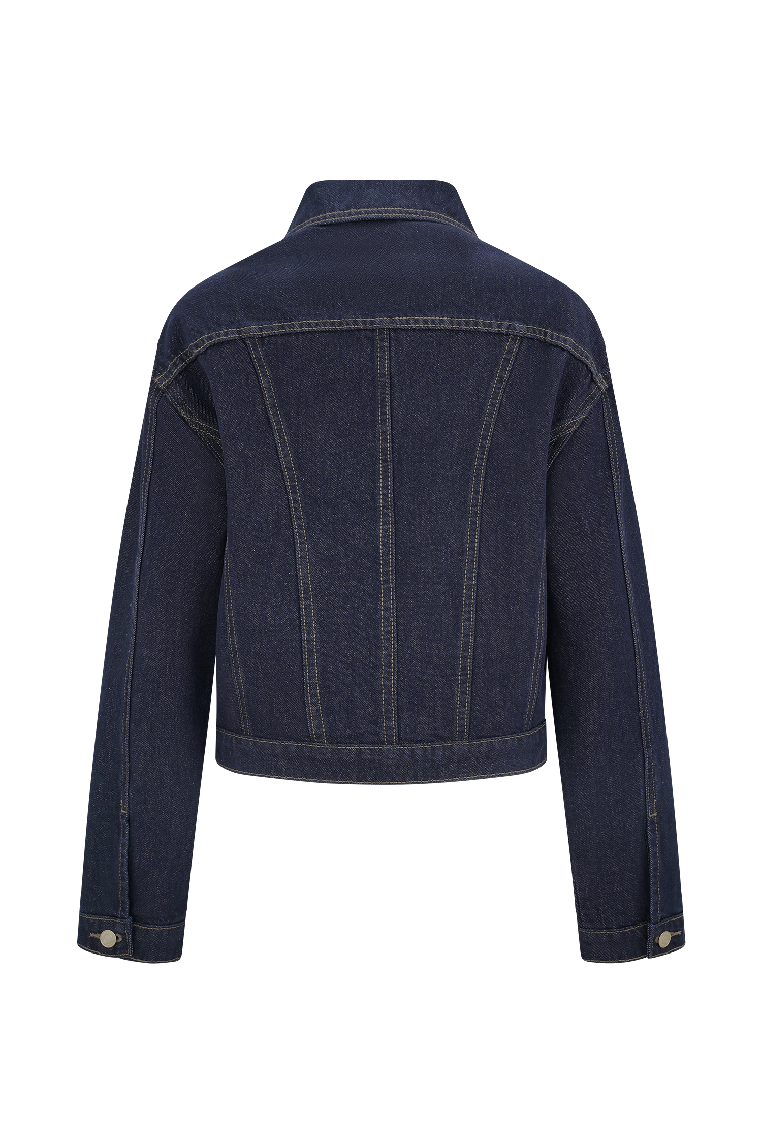 Kirra Cinched Denim Jacket - Washed Indigo Blue