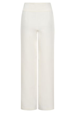 Lindie Straight Leg Suiting Pants - Ivory