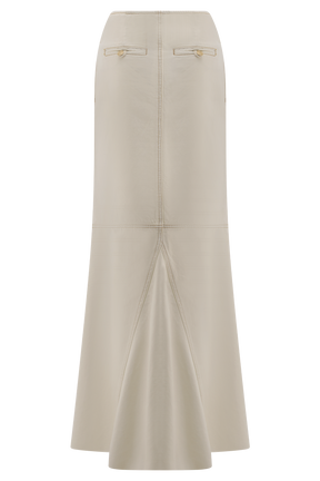 Loretta Denim Maxi Skirt - Ecru