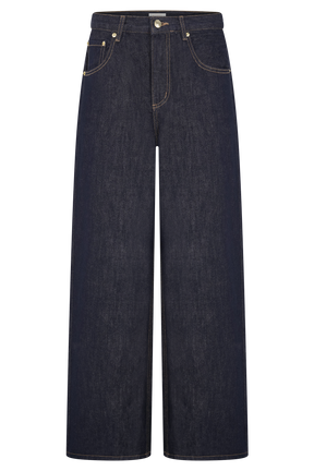 Mannon Mid Rise Denim Jeans - Washed Indigo Blue