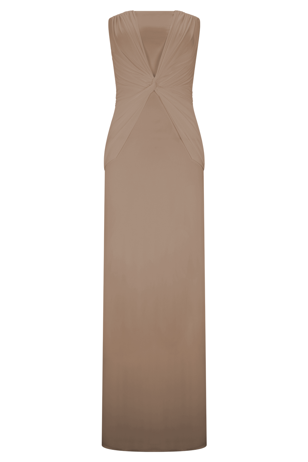 Mirren Strapless Slinky Maxi Dress - Bronze