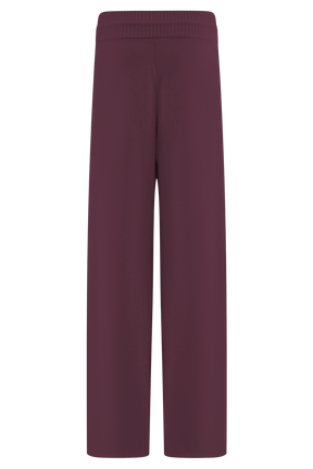 Natalya Knit Wide Leg Pants - Merlot