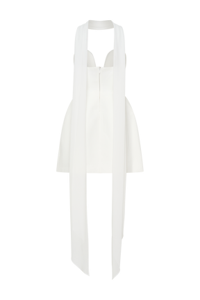 Orellia Strapless Suiting Mini Dress - Ivory