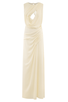 Oria Chiffon Maxi Dress - Ivory