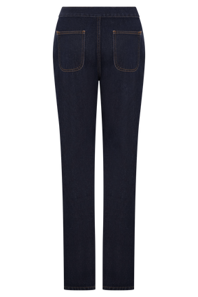 Remington V Front Straight Leg Jeans - Indigo Blue