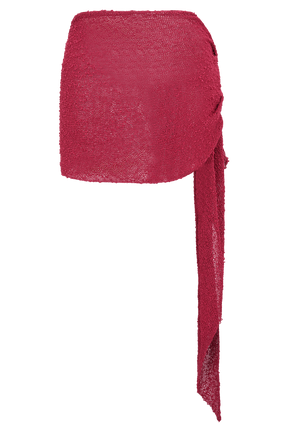 Sammy Boucle Knit Cover Up - Dragonfruit