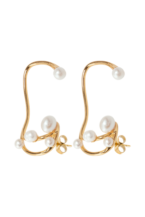 Saskia Freshwater Pearl Ear Cuff - Pearl