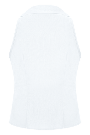Scout Sleeveless Linen Shirt - White