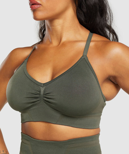 Gymshark Boost Bra - Strength Green/Weighted Green