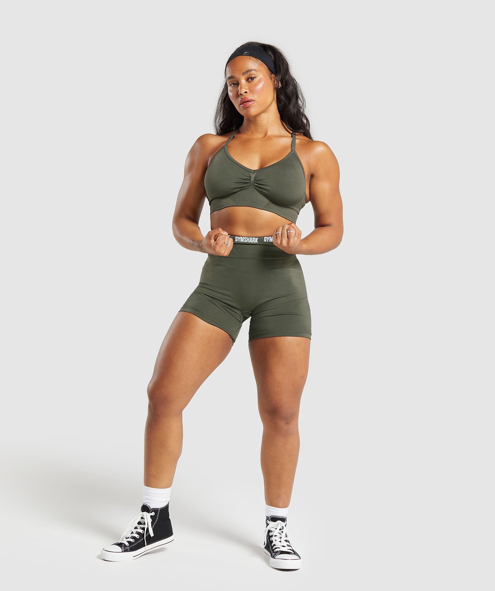 Gymshark Boost Bra - Strength Green/Weighted Green