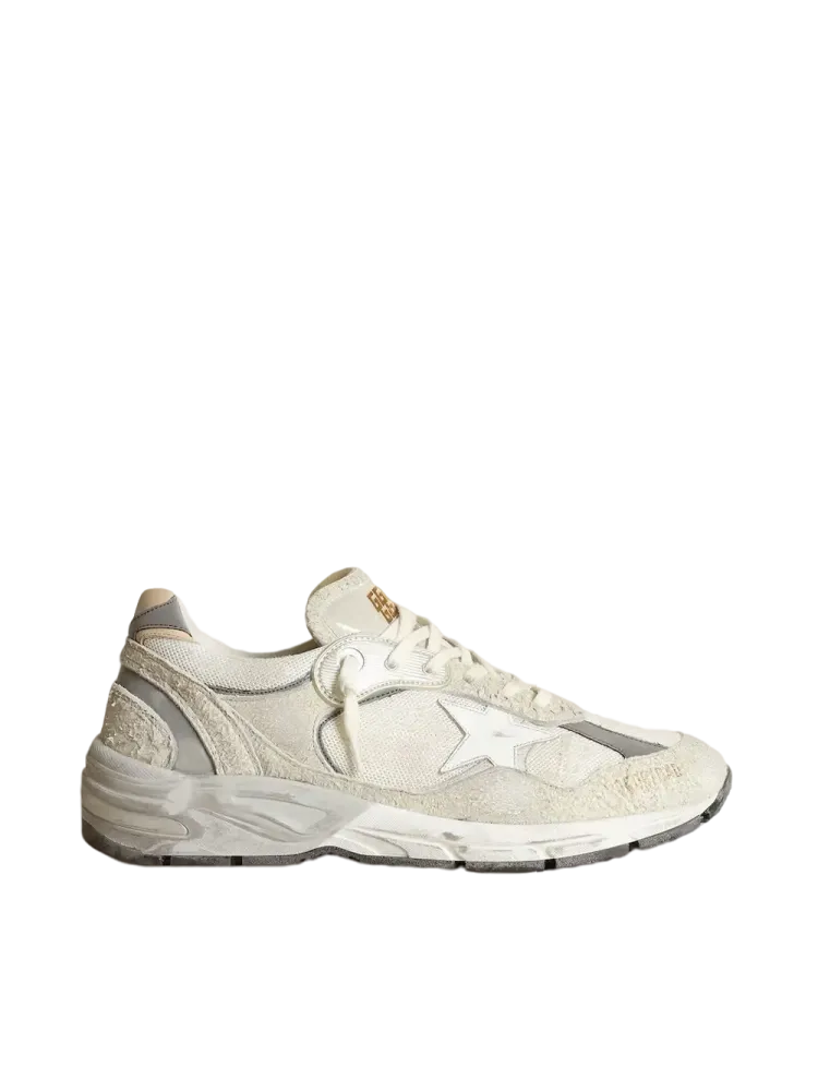 Golden Goose Running Dad Sneaker 'White & Silver'