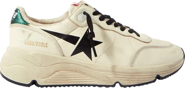 Golden Goose Running Sole 'Dirty White Emerald Green'