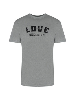 Love Moschino Bold Logo Grey T-Shirt
