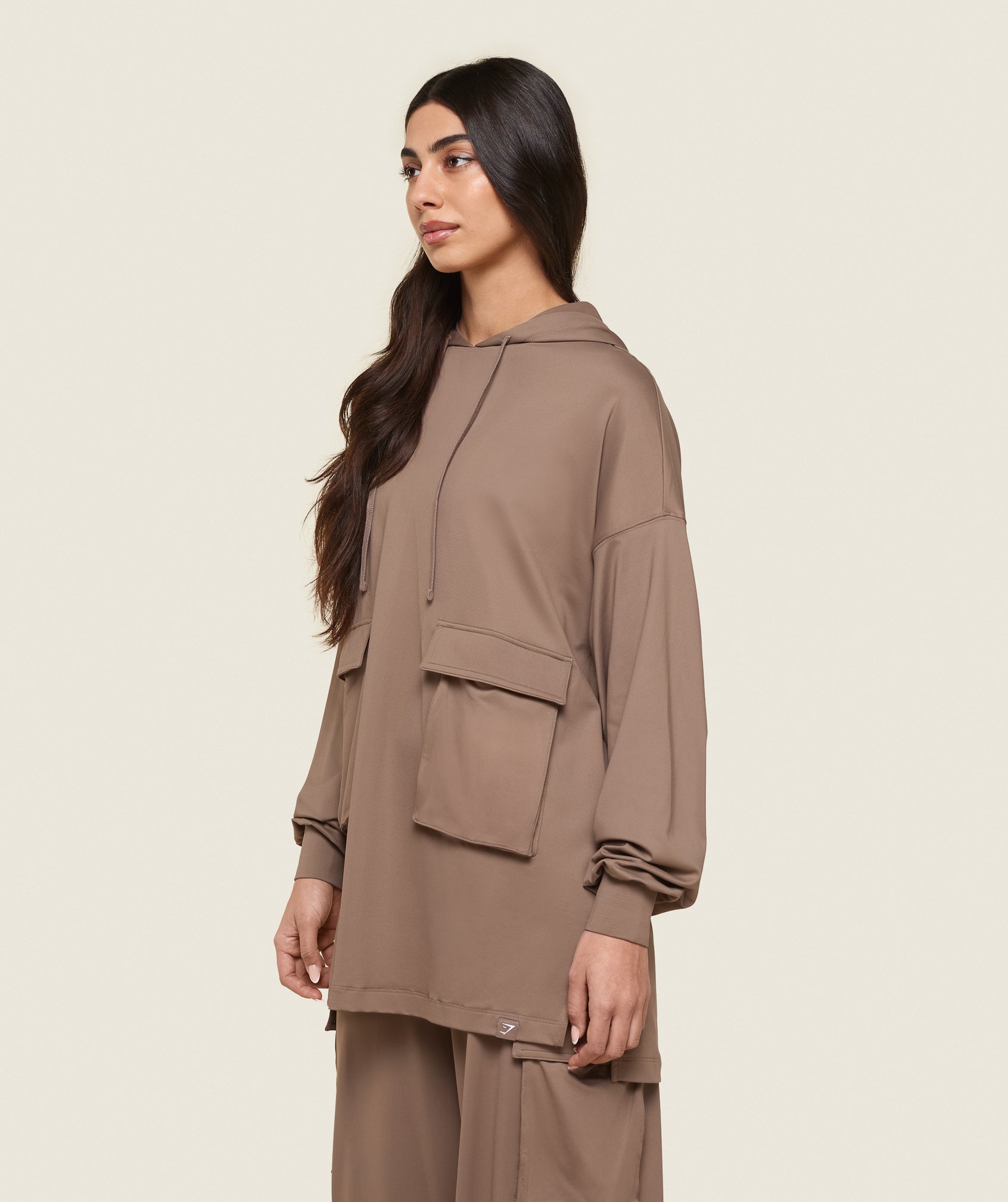 Gymshark GS x Leana Deeb Oversized Hoodie - Soul Brown
