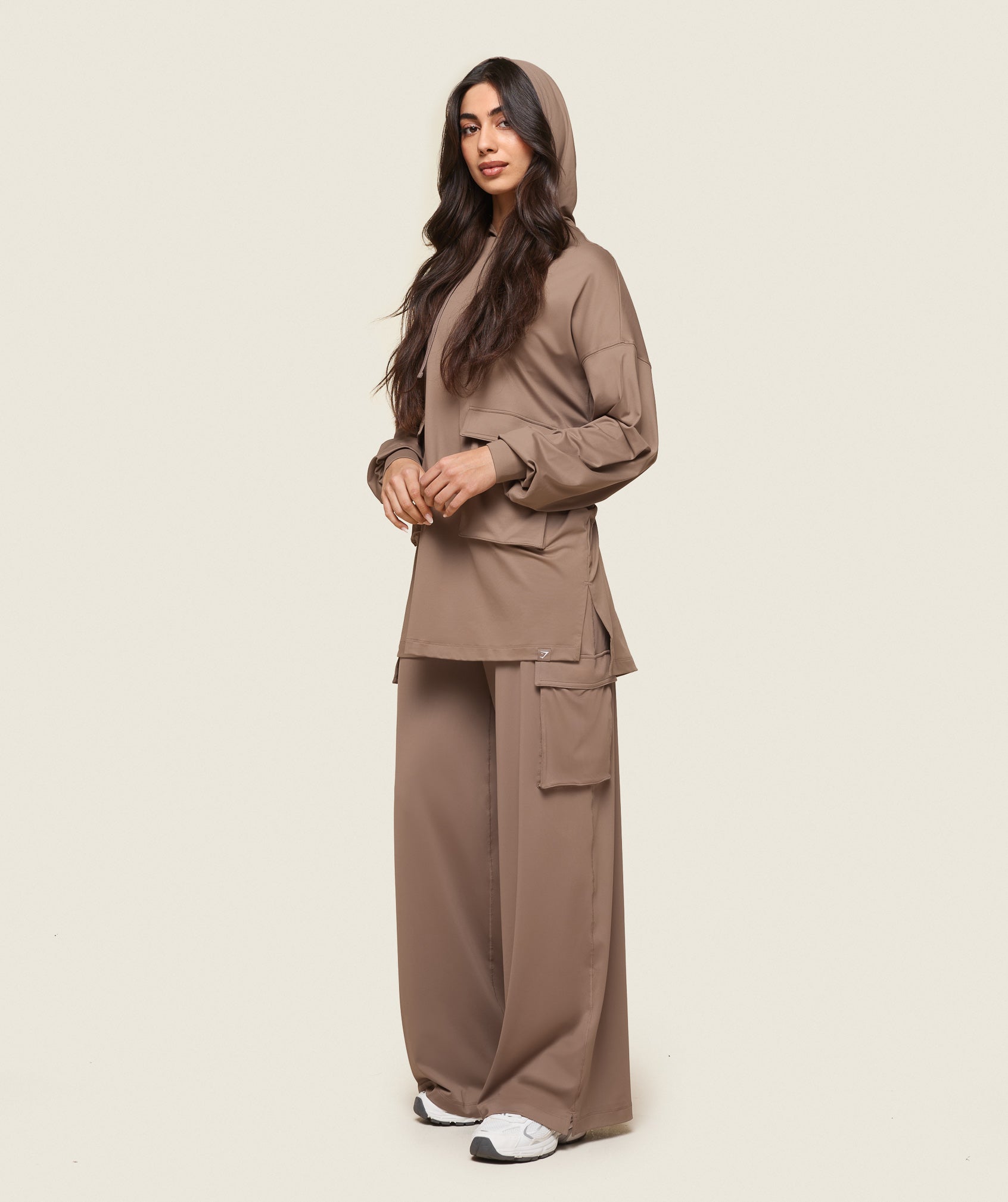 Gymshark GS x Leana Deeb Oversized Hoodie - Soul Brown