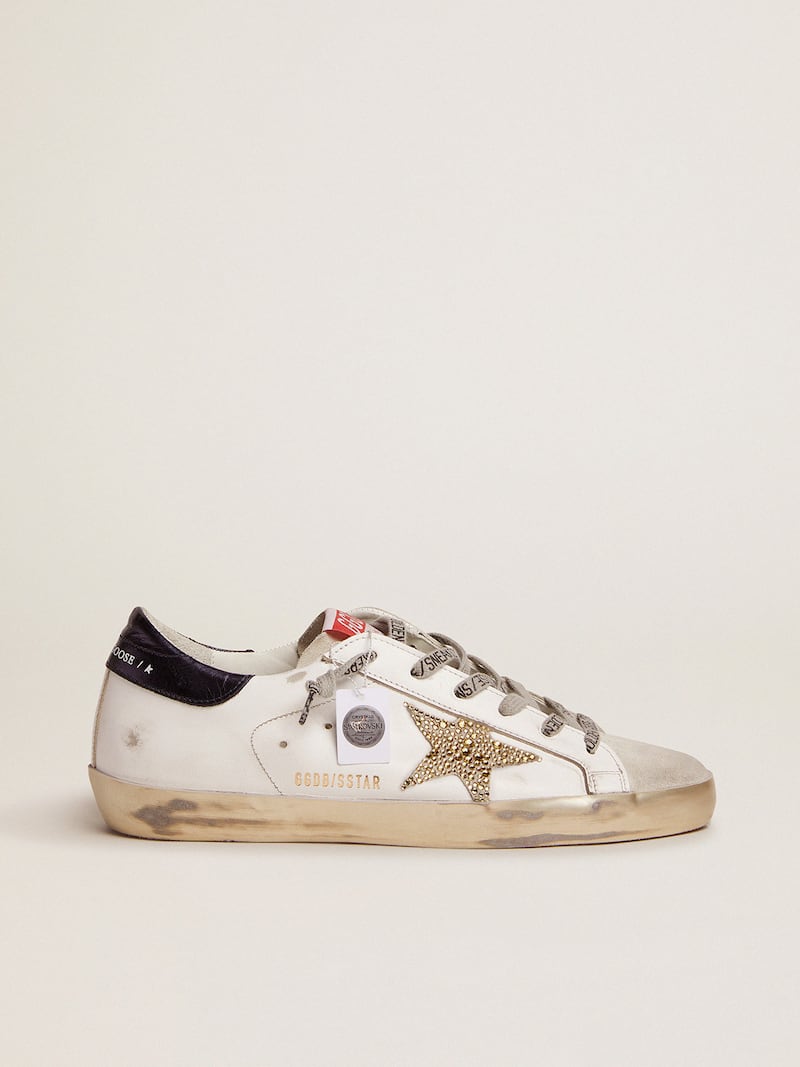 Women’s Super-Star LTD with blue heel tab and Swarovski crystal star