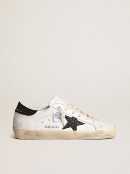 Women’s Super-Star with a black Swarovski crystal star and heel tab